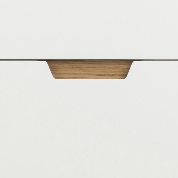 Komoda Lowell z 3 szufladami biała - ACTONA